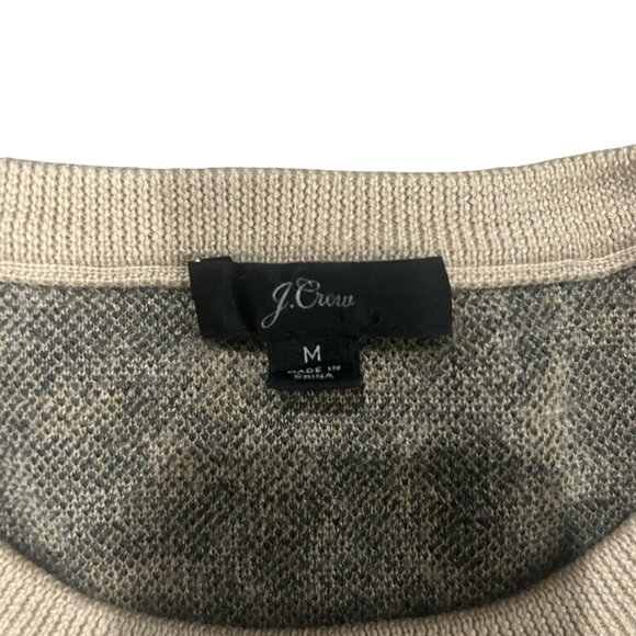 J.Crew Leopard Wool Crewneck Pullover Sweater, Medium - Picture 3 of 6
